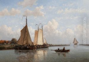 Ships By An Estuary