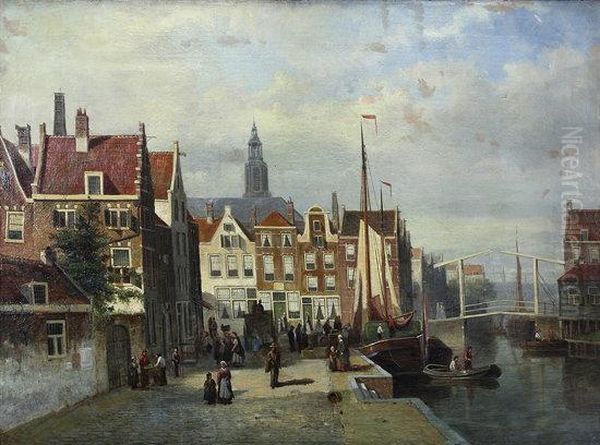 Dutch Canal Scene - view 1
