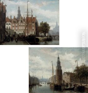 The Montelsbaantoren, Amsterdam by Johannes Frederik Hulk, Snr.