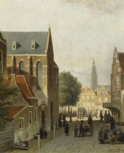 View Of A Town by John Frederick Ii Hulk