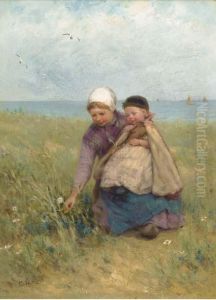 Gathering Wild Flowers by Edith Hume