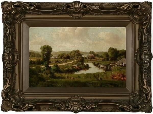 River Through A Country Landscape - view 1
