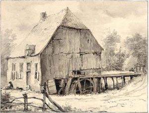 A Watermill by Jan Hulswit