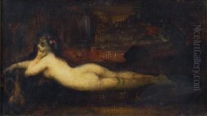 Femme Nue Allongee by Ferdinand Humbert