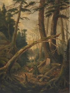 The Huntsman""""s Grave by Joseph Julius Humme