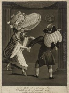 A Lovely Youth And A Charming Maid, Dancing At The Masquerade