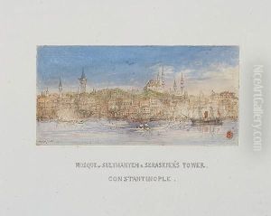 The Mosque Of Sulymanyeh And Seraskier's Tower by Richard Hungerford Pollen