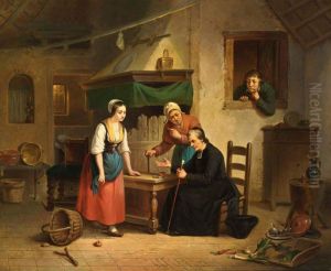 The Visit by Alouis Pierre Paul Hunin