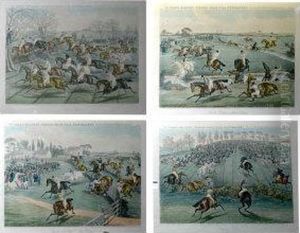 The Grand Military Steeple Chase Near Newmarket, 24th March 1856