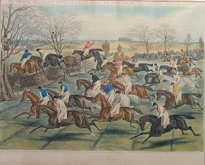 The Grand Military Steeple Chase Near Newmarket, March 24th 1856