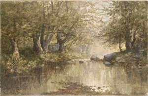 River Through The Woods by Charles Day Hunt