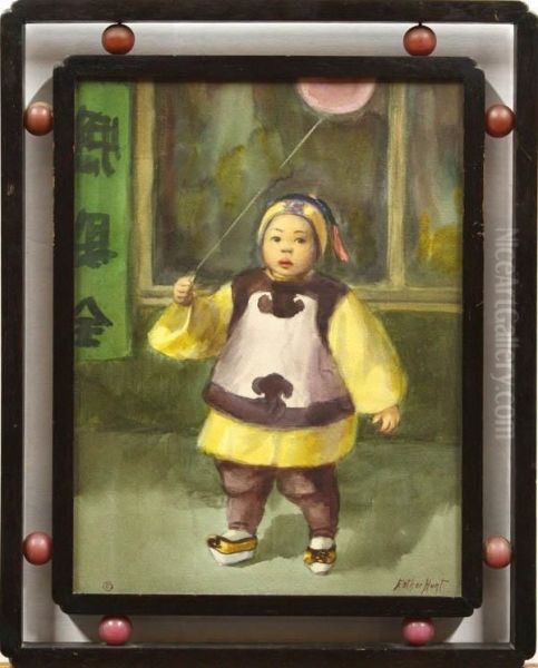 Chinese Boy With Balloon - view 1