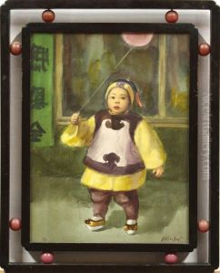 Chinese Boy With Balloon