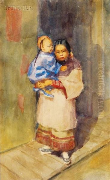 Portrait Of A Chinese Mother And Child - view 1
