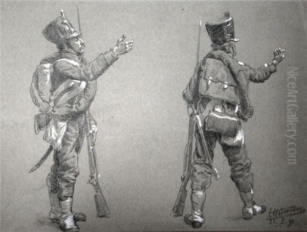 Stehender Infanterist - view 1