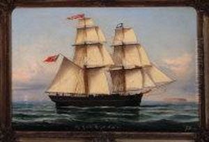 A Portrait Of The Snow-rigged Brig Cassandra Under Captain John Swales