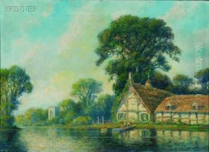 Cottage On The River Bank