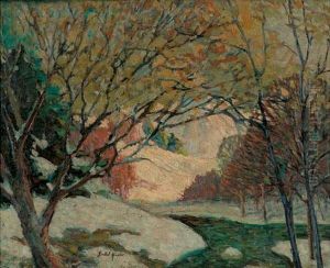 Winter Snows By A River