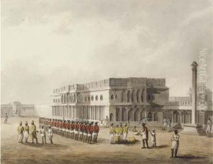 A View Of The North Of Tippoo's Palace, Bangalore by Hunter, Lieutenant James