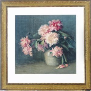 Peonies In A Vase by Lizbeth Clifton Hunter