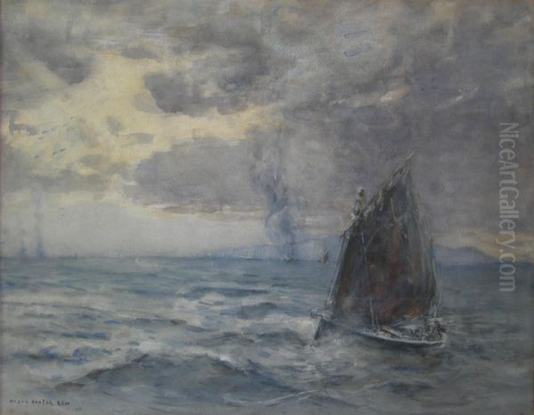Fishing Fleet By Moonlight - view 1