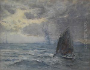 Fishing Fleet By Moonlight by Mason Hunter