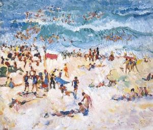 Beach Scene by Isabel Hunter Tweddle