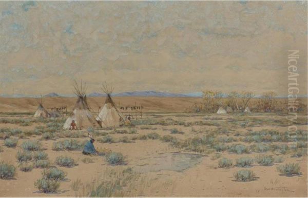 Sioux Indian Encampment - view 1