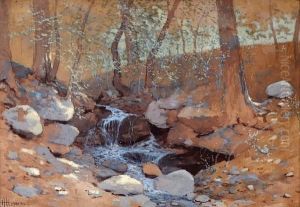 A Forest Stream by Hugh Huntington Howard