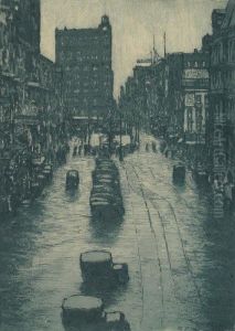 Etching by Edward Timothy Hurley