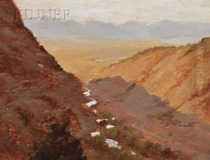 Emigration Canyon & Salt Lake by Arthur Russell Hurtt