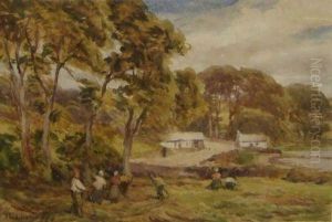 Haymaking At Ross Carberry by Thomas Huson