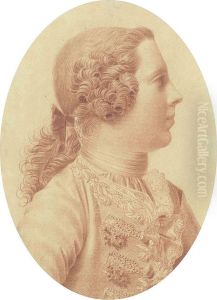 Portrait Of Prince Charles Edward Stuart , 'bonnieprince Charlie', In Profile, Bust-length, Facing To The Right With Inscription 'prince Charles