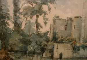 A View Of Raglan Castle by Henrietta Hussey