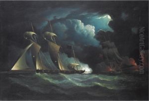 Sea Battle by Francis Hustwick