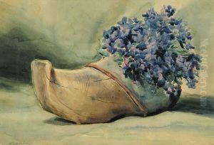 Untitled - Wooden Shoe Planter by Frank Townsend Hutchens