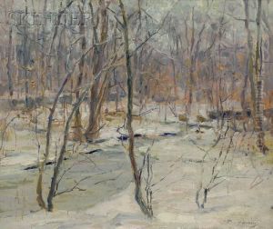 An Ice Bound Brook by Frank Townsend Hutchens