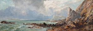 Brandung An Den Klippen by M. Hutchins
