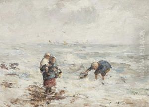 Young Fisherfolk by Robert Gemmell Hutchison
