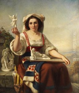 Italienische Amoretten-verkauferin