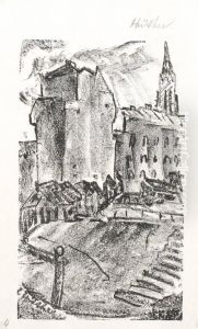 Stadtlandschaft by Julius Huther