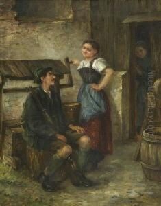 "belauscht". by Arthur Hutschenreuter