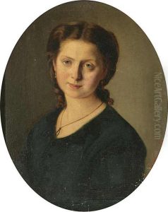 A Portrait Of A Girl by Josef Huttary