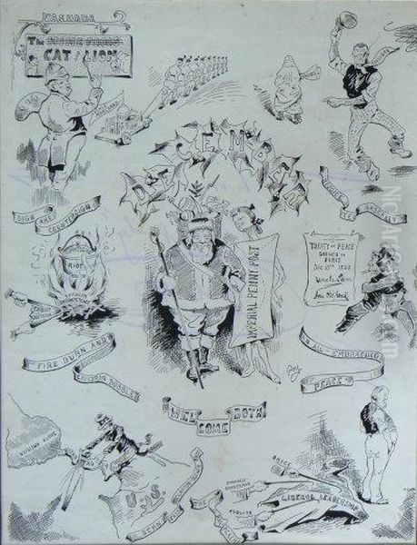 Five Calendar Cartoons - view 1