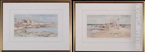"st. Mary's Island" And "cullercoats Bay" - view 1