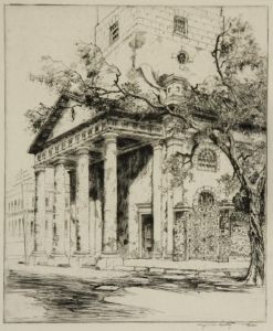 Old St. Michael's, Charleston, Sc by Alfred Heber Hutty