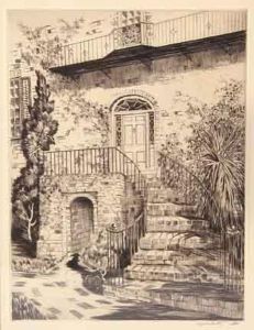 My Doorway On Tradd Street by Alfred Heber Hutty