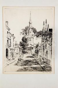 Charleston Spires, St. Philip's Church by Alfred Heber Hutty