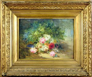 Bouquet De Fleurs by Francois-Joseph Huygens