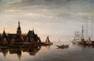 Ships In The Harbour Entrance